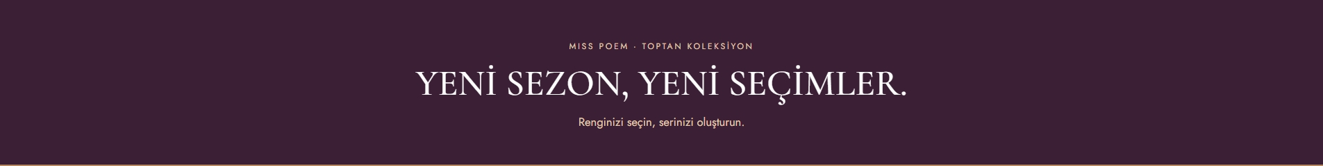 Koleksiyon bannerı