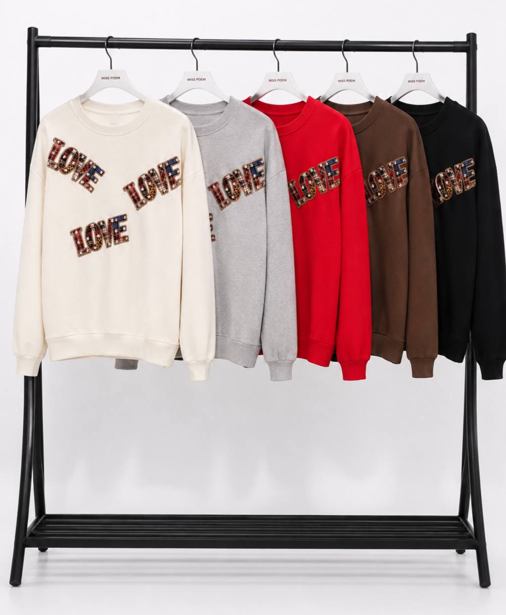 SWEAT ÖNÜNDE 3 AD LOVE BASKI+TAŞ ÇAKIM görsel 2