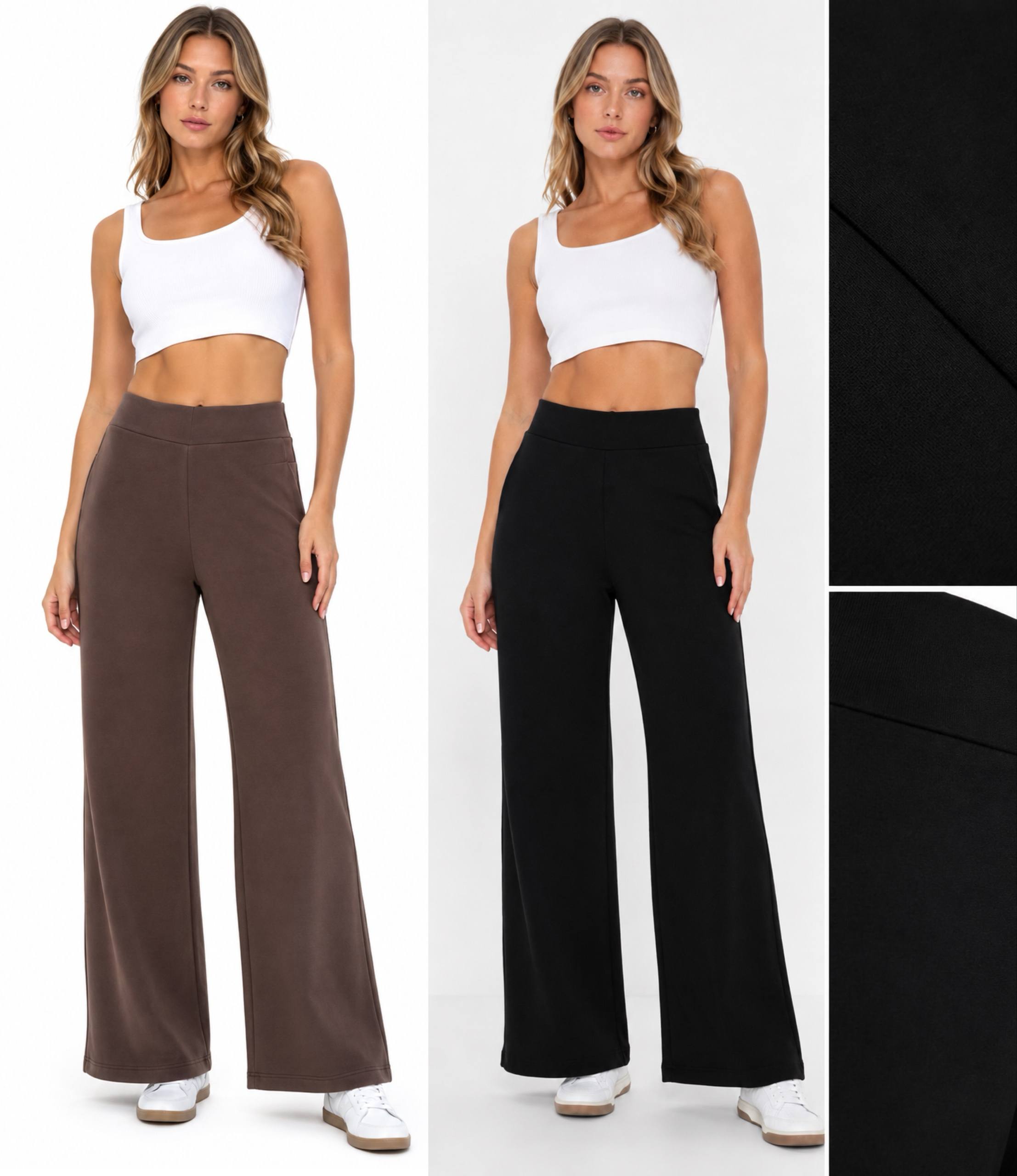 ÇELİKLİ GENİŞ PAÇA PANTALON