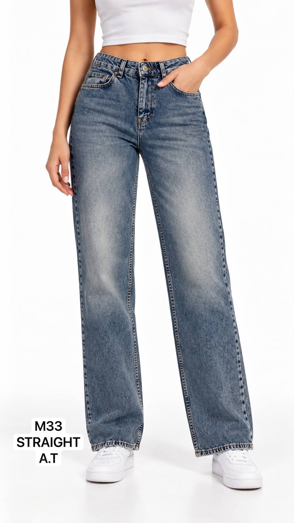 STRAIGHT WIDE DENİM PANTOLON
